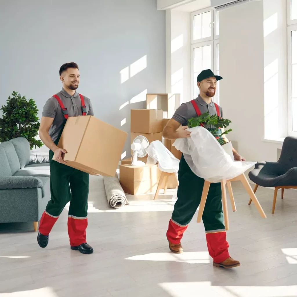 Experienced packers and movers packing furniture safely in Palm Jumeirah